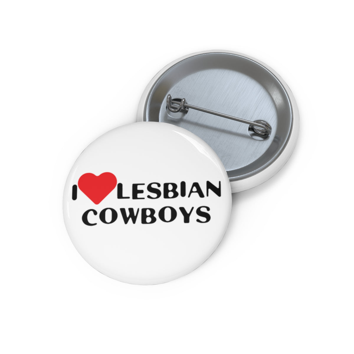 "I Heart Lesbian Cowboys" Pin