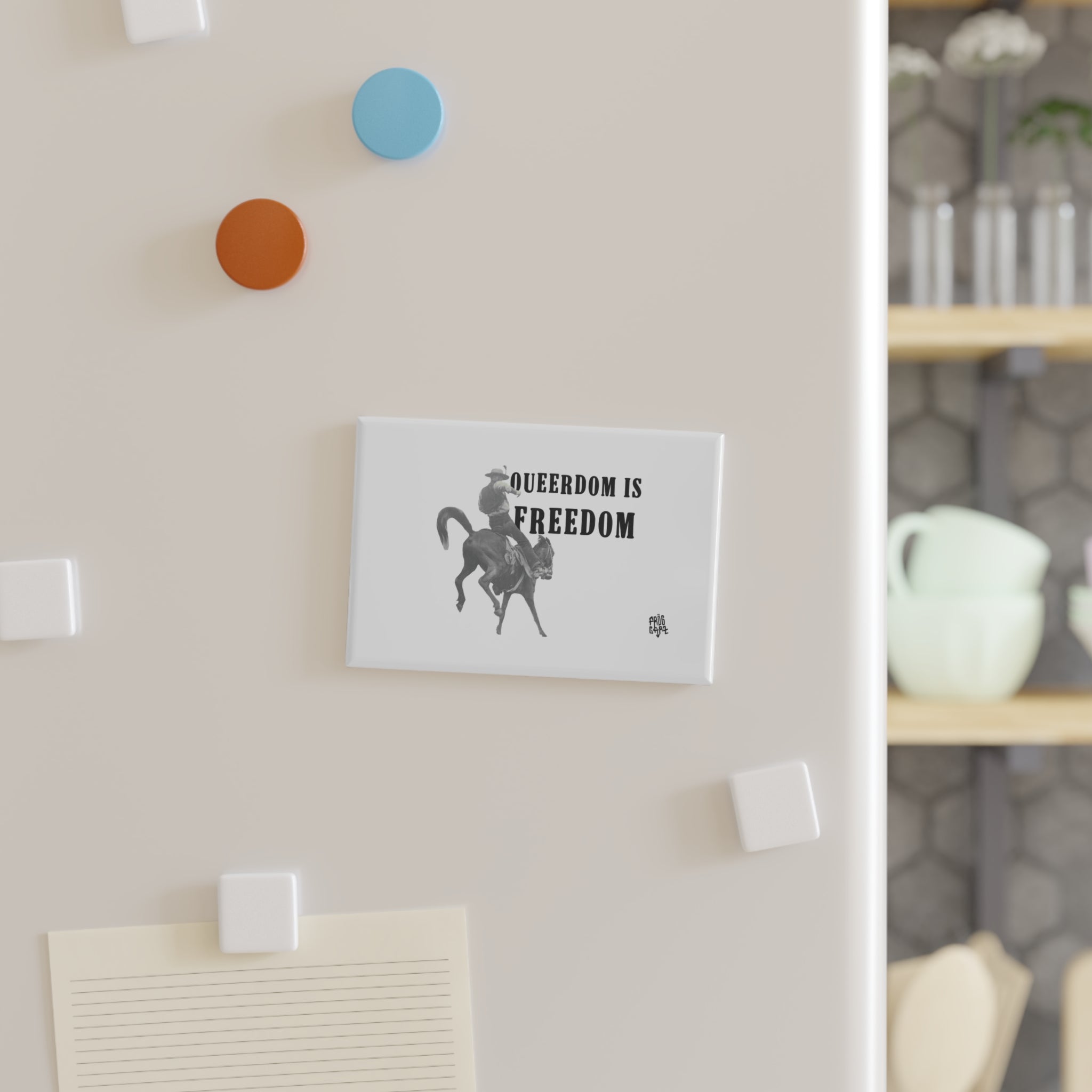 "Queerdom Is Freedom" Magnet