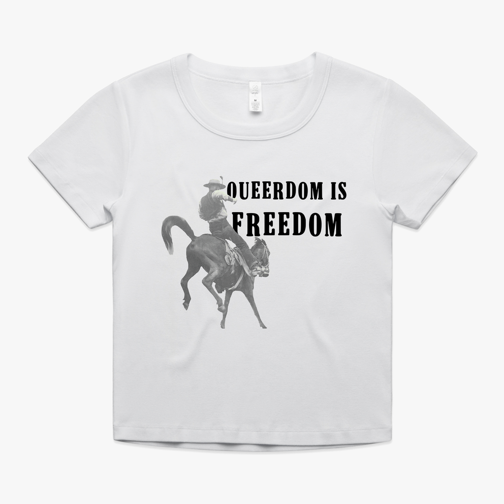 "Queerdom Is Freedom" Baby Tee