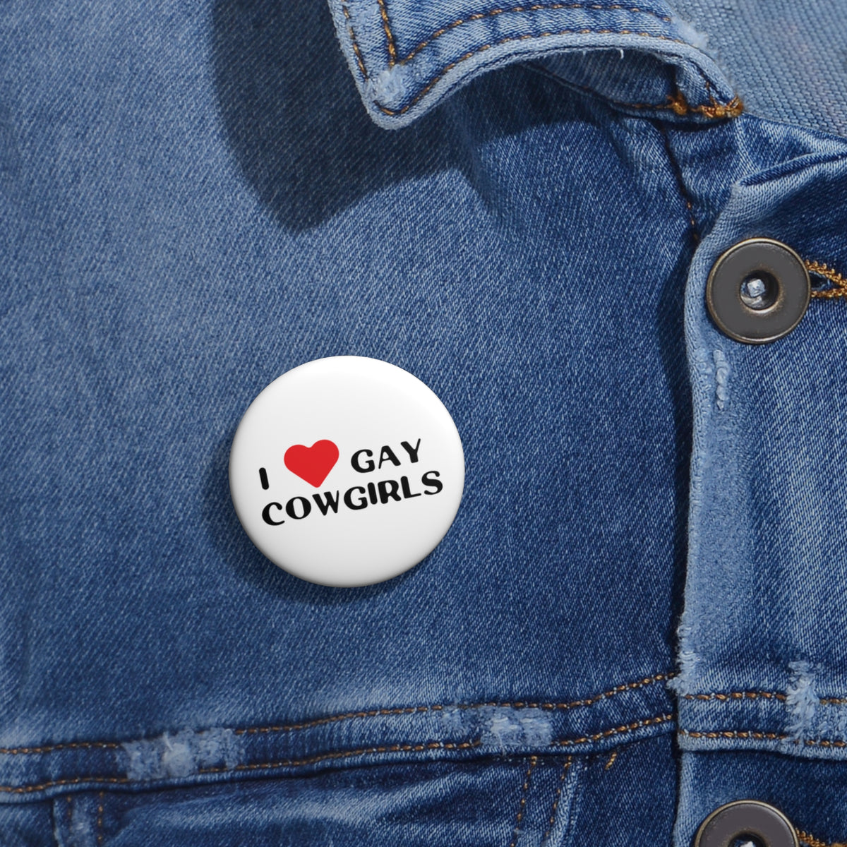 "I Heart Gay Cowgirls" Pin