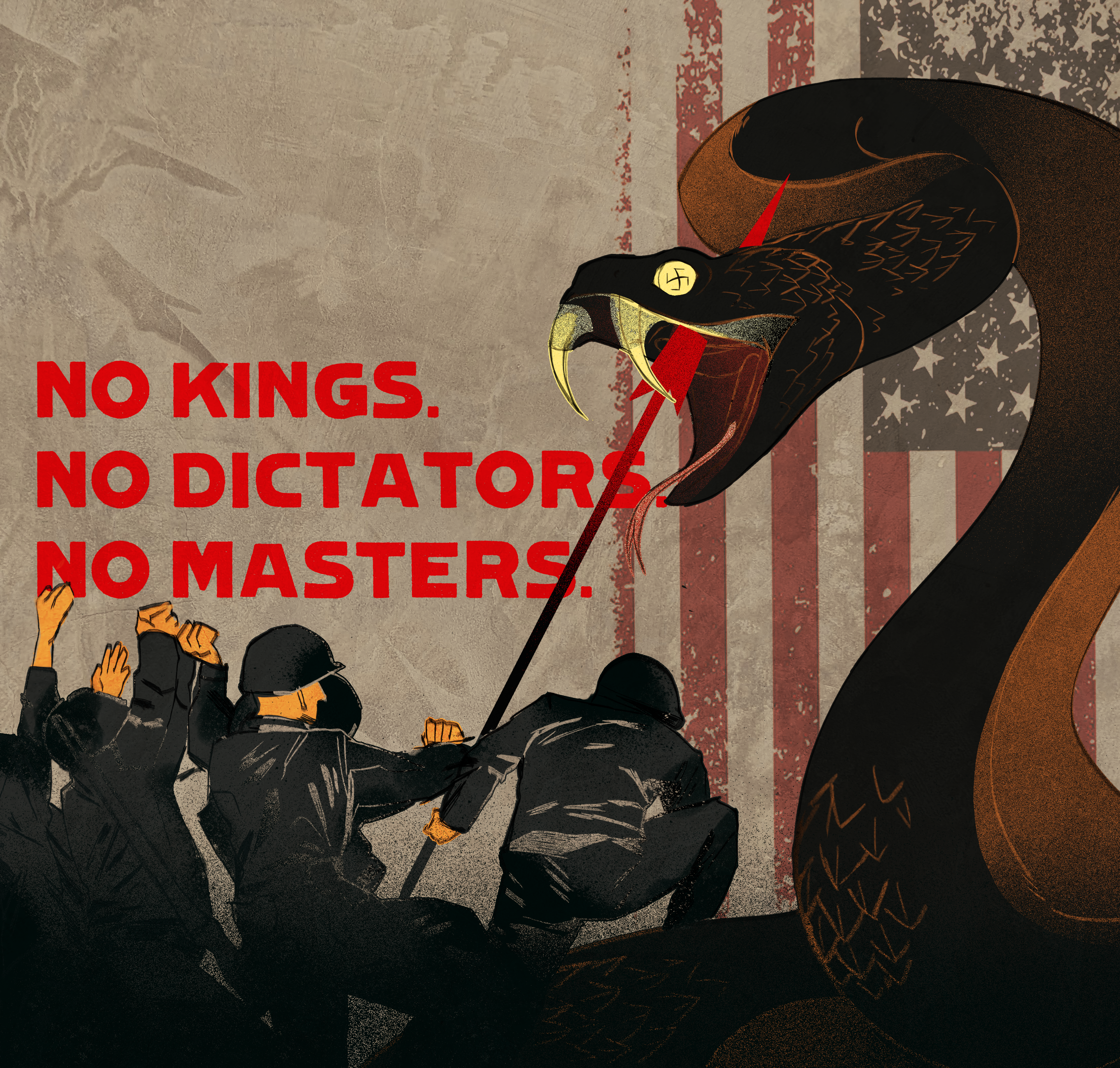 NO Kings, NO Dictators, NO Masters